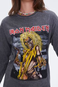 GREY/MULTI Iron Maiden Graphic Slub Knit Tee, image 5