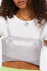 SILVER Chainmail Crop Top, image 4