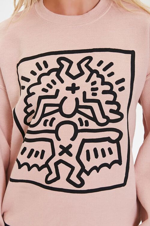 BROWN/MULTI Keith Haring Graphic Pullover, image 5
