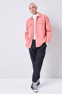 DUSTY PINK Drop-Sleeve Buttoned Jacket, image 4