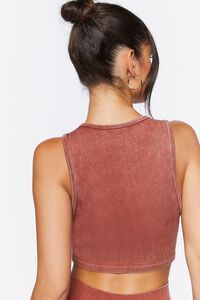 SIENNA Ribbed Knit Cropped Tank Top, image 3