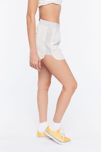 TAUPE/MULTI Pinstriped Colorblock Shorts, image 3