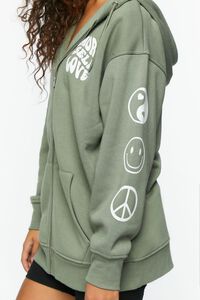 AGAVE/MULTI More Self Love Graphic Zip-Up Hoodie, image 6
