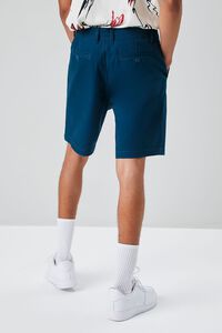 DARK BLUE Pocket Vented-Hem Shorts, image 4
