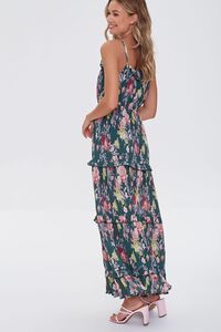 HUNTER GREEN/MULTI Floral Print Maxi Dress, image 2