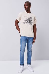 TAUPE/MULTI Organically Grown Cotton Graphic Tee, image 4