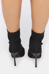 BLACK Stiletto Sock Booties (Wide), image 3