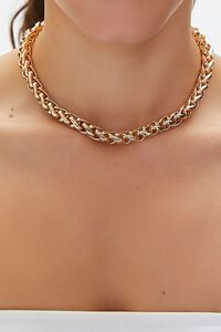 GOLD Byzantine Chain Necklace, image 1