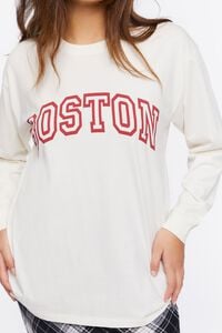 BEIGE/RED Boston Graphic Long-Sleeve Tee, image 5