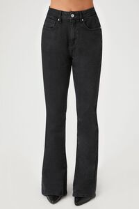 BLACK Curvy Mid-Rise Flare Jeans, image 1