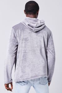CHARCOAL Fuzzy Knit Hoodie, image 3