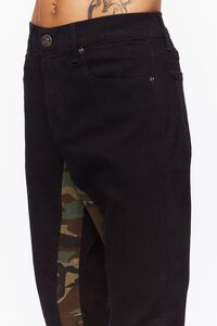 BLACK/MULTI Camo Flare Jeans, image 4