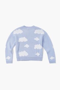 BLUE/MULTI Girls Cloud Pattern Sweater (Kids), image 2