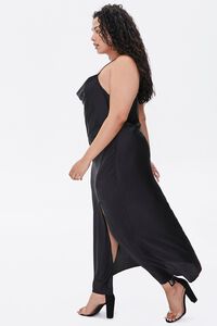 Plus Size Satin Cami Maxi Dress