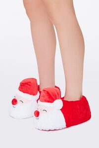 RED/WHITE Plush Santa Indoor Slippers, image 5