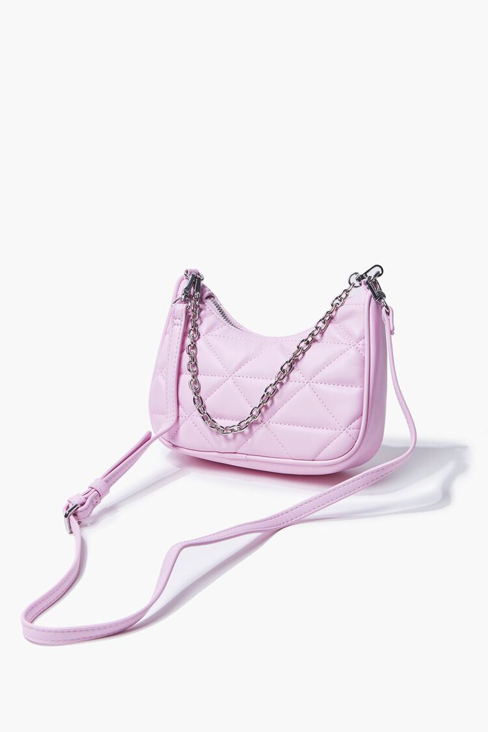 PINK Quilted Crossbody Bag, image 1