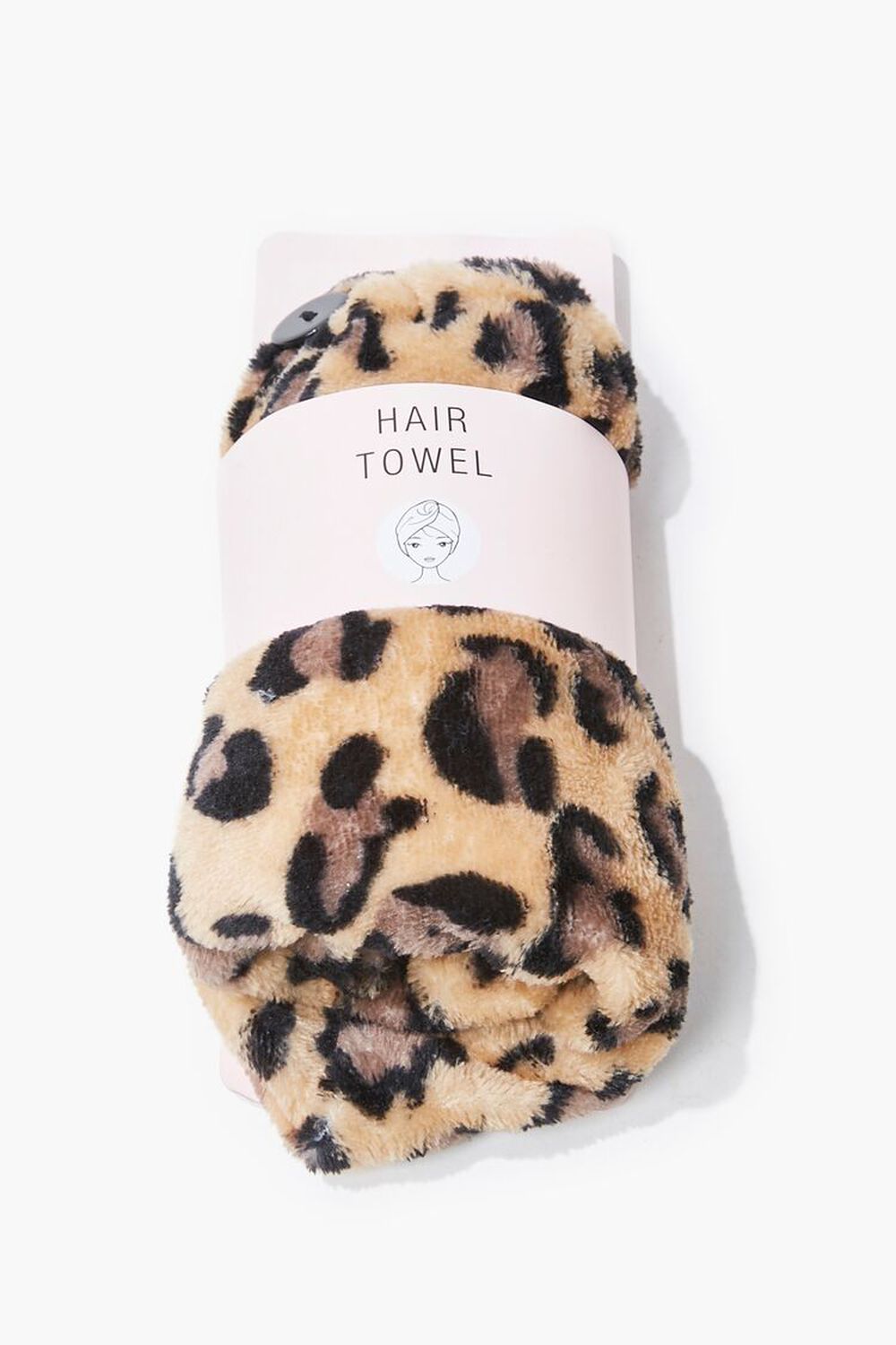 Leopard Print Hair Towel, image 1
