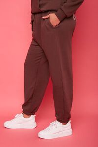 BROWN/MULTI Plus Size Juicy Couture Fleece Joggers, image 4