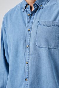 MEDIUM DENIM Chambray Button-Front Shirt, image 5