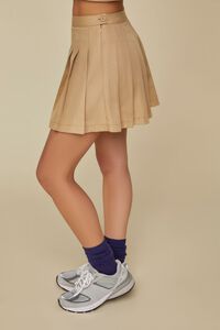 BEIGE Pleated Mini Skirt, image 3