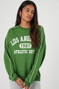 AVOCADO/MULTI Los Angeles Graphic Athletic Pullover, image 1