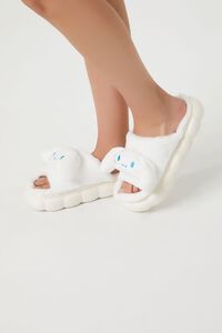 WHITE Cinnamoroll Plush House Slippers, image 1