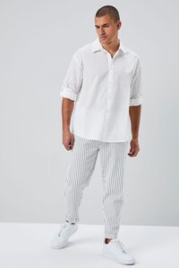 WHITE Long-Sleeve Buttoned Shirt, image 4