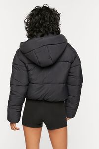 BLACK Quilted Puffer Jacket, image 3