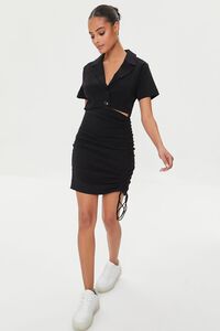 BLACK Cutout Bodycon Mini Dress, image 4