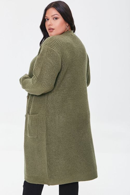 OLIVE Plus Size Duster Cardigan Sweater, image 4