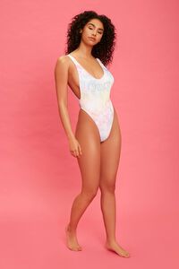 WHITE/MULTI Juicy Couture One-Piece Swimsuit, image 2