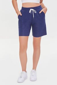 NAVY Basic Fleece Bermuda Shorts, image 2