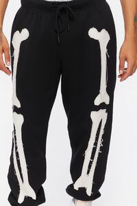 BLACK/WHITE Skeleton Print Joggers, image 6