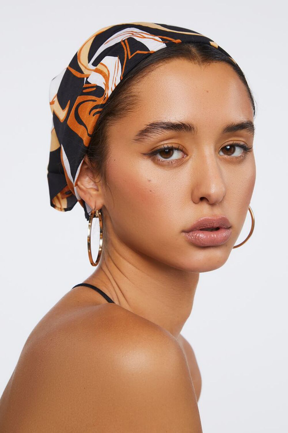 Marble Print Scarf Headwrap, image 3