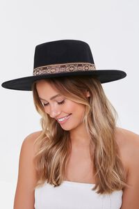 BLACK/MULTI Geo Print-Trim Cowboy Hat, image 3