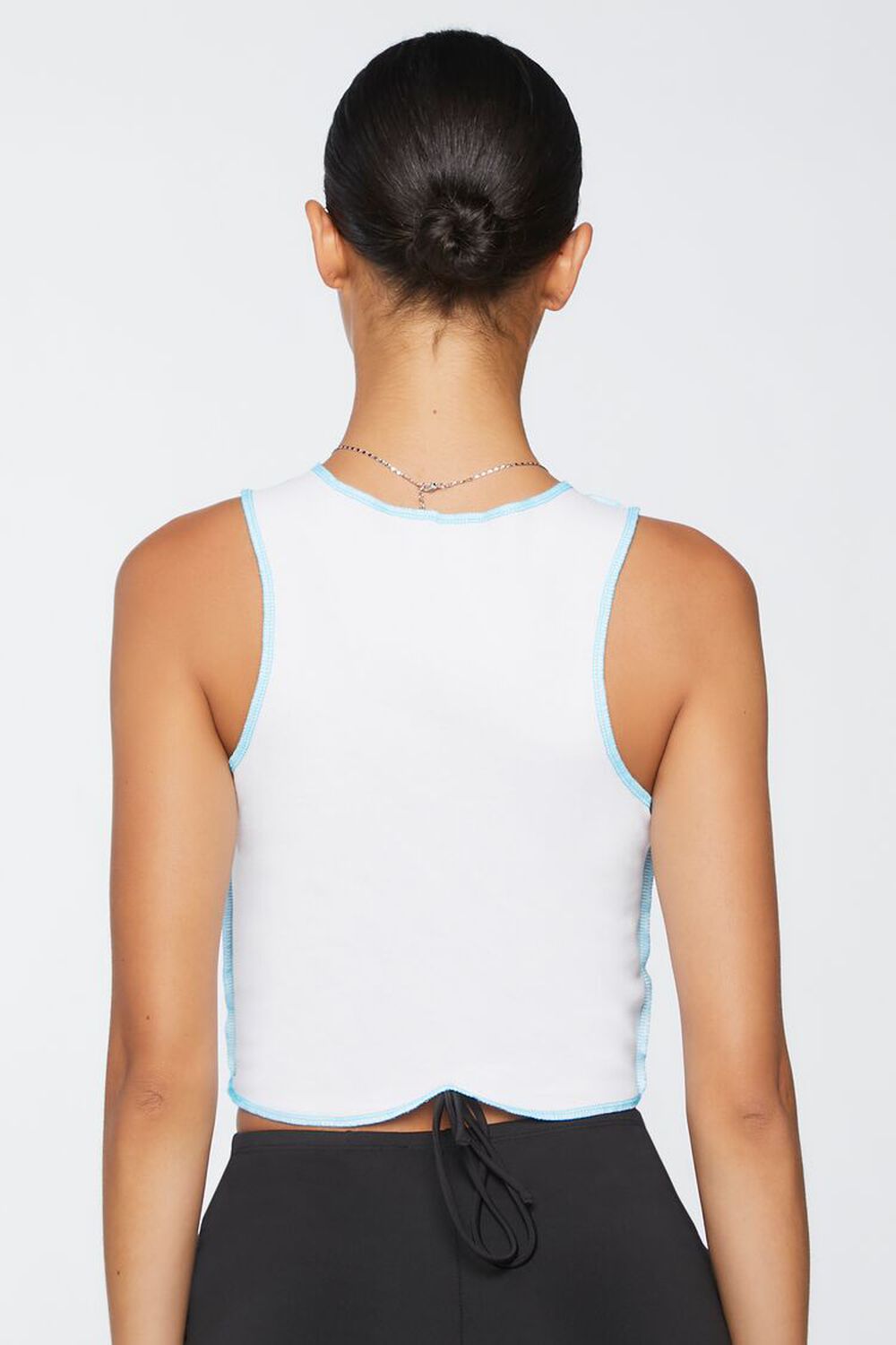 Butterfly Graphic Cropped Tank Top, image 3