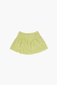 HERBAL GREEN Girls Lettuce-Trim Skirt (Kids), image 2