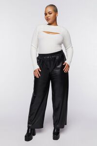 VANILLA Plus Size Cable-Knit Combo Top, image 4