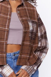 CAPPUCCINO Reworked Plaid Boxy Flannel Shirt, image 5