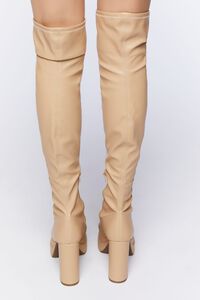 NUDE Faux Leather Over-The-Knee Platform Boots, image 3