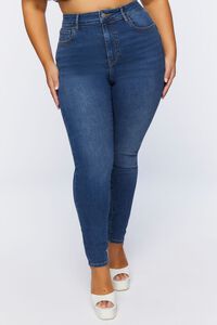 DARK DENIM Plus Size Skinny High-Rise Jeans, image 6