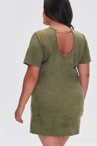 OLIVE Plus Size Chain T-Shirt Dress, image 4