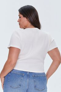Plus Size Ribbed Tee, image 3