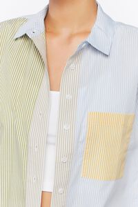 GREEN/MULTI Colorblock Striped Shirt, image 5