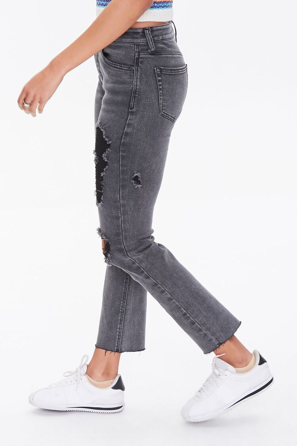 BLACK Sustainable Denim Boyfriend Jeans, image 2