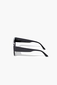 BLACK/BLACK Square Frame Sunglasses, image 3