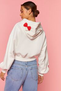 WHITE/RED Hello Kitty & Friends Bow Hoodie, image 3