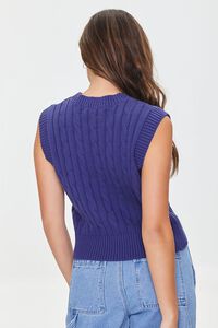 NAVY Cable-Knit Sweater Vest, image 3