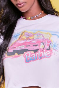 WHITE/MULTI Barbie™ Graphic Cropped Tee, image 5