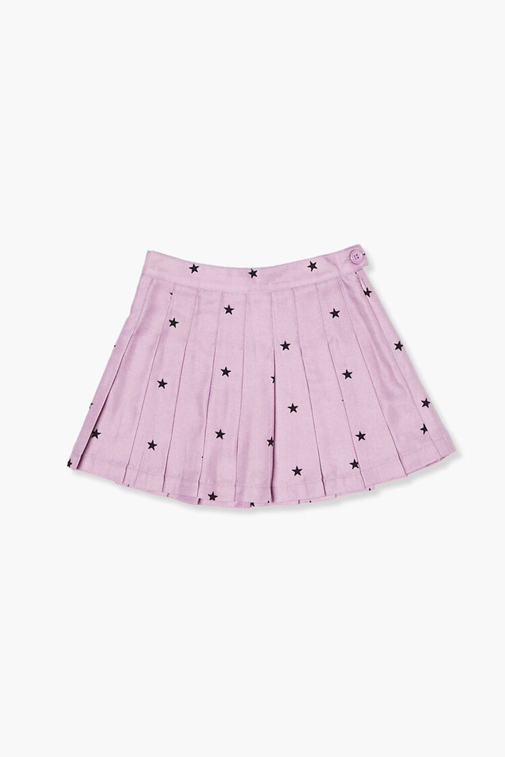 PURPLE/BLACK Girls Star Print Pleated Skirt (Kids), image 1